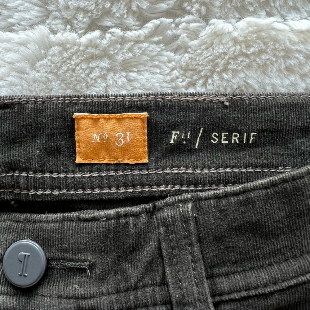 Anthropologie Pilcro and the Letterpress Serif Skinny Corduroy Pants 31 Green - Picture 3 of 9